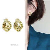European and American high-grade metal ear clip -KE035